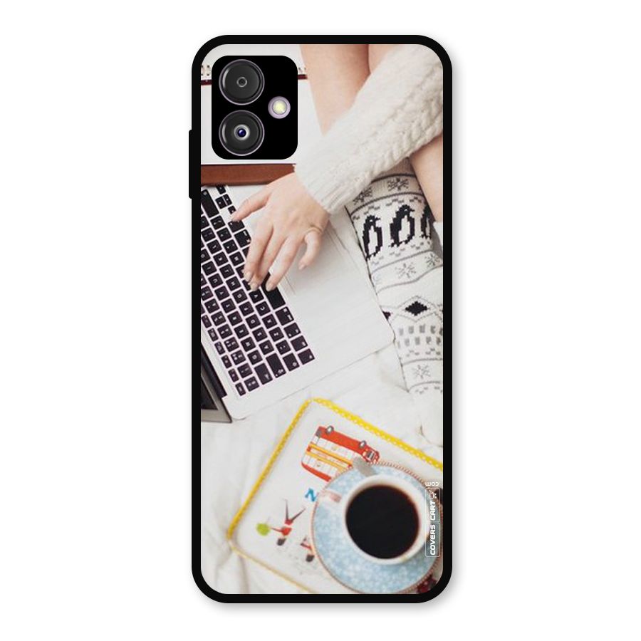 Winter Relaxation Metal Back Case for Galaxy F14
