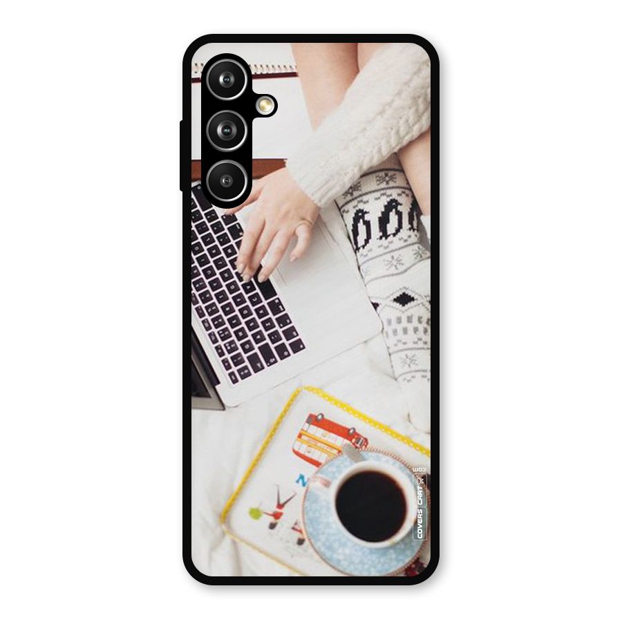 Winter Relaxation Metal Back Case for Galaxy F54