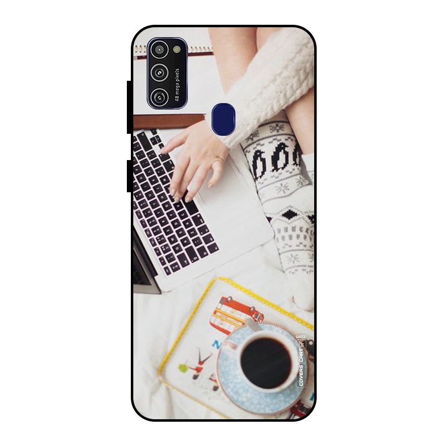 Winter Relaxation Metal Back Case for Galaxy M30s