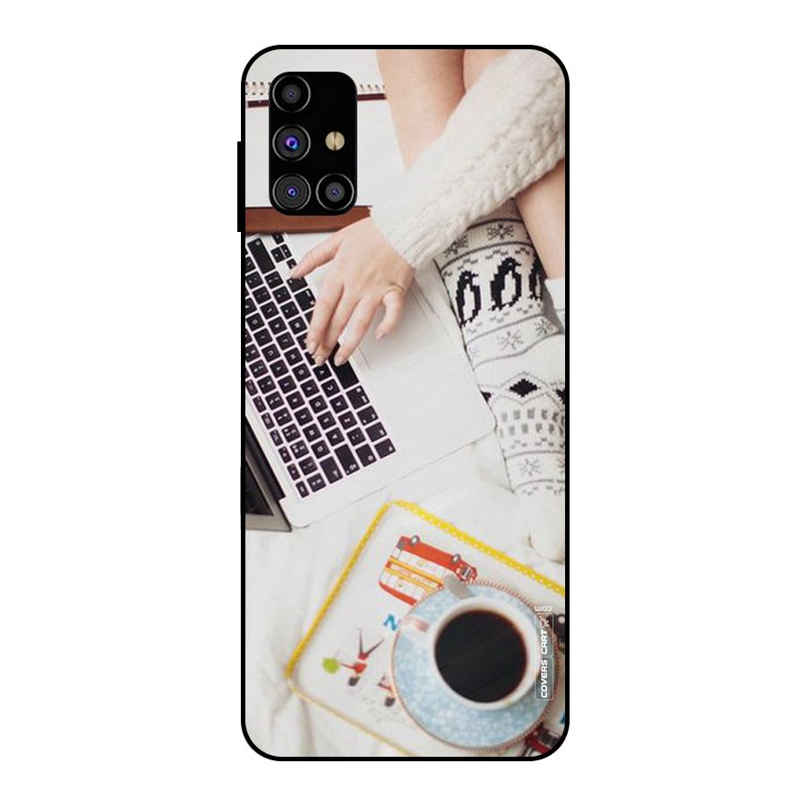 Winter Relaxation Metal Back Case for Galaxy M31s