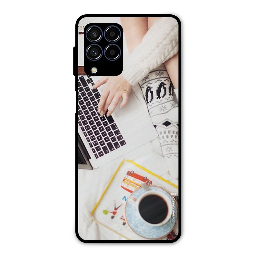 Winter Relaxation Metal Back Case for Galaxy M53 5G
