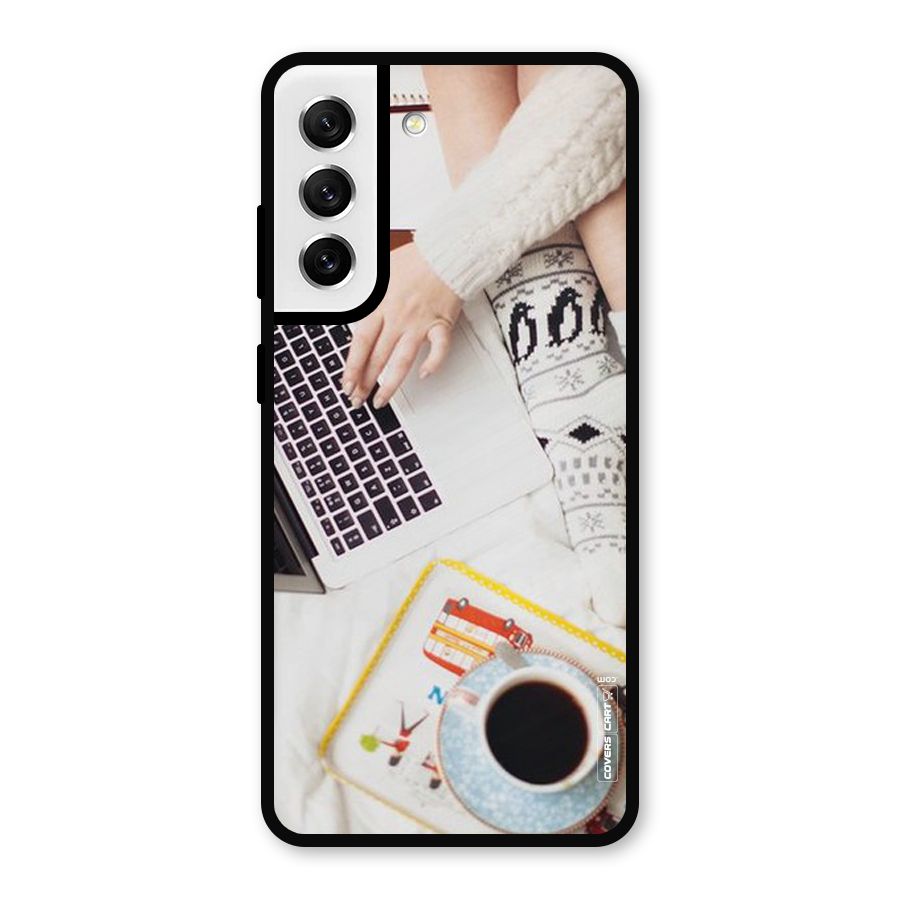 Winter Relaxation Metal Back Case for Galaxy S21 FE 5G