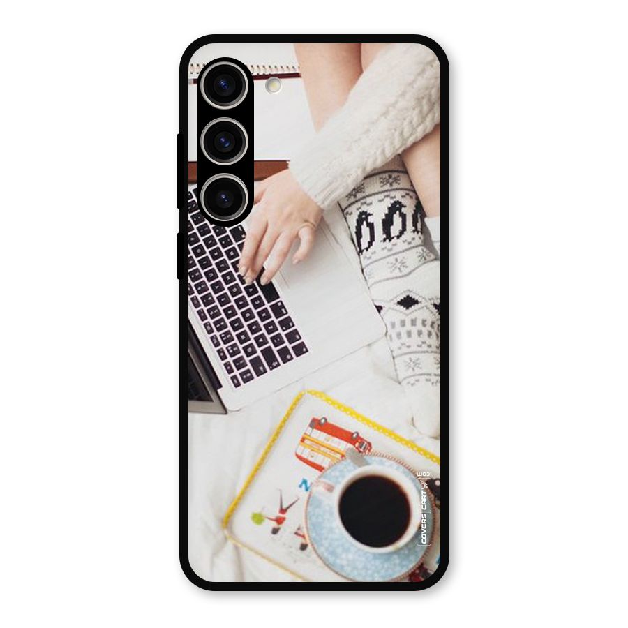 Winter Relaxation Metal Back Case for Galaxy S23 Plus