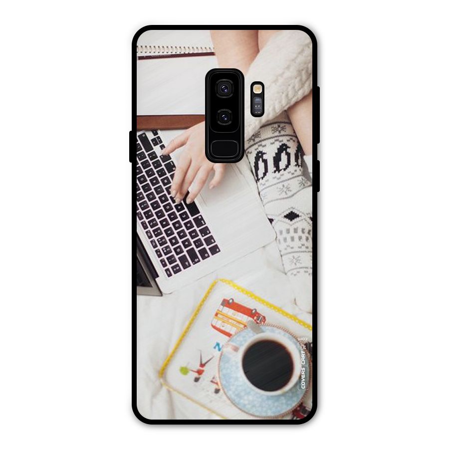 Winter Relaxation Metal Back Case for Galaxy S9 Plus