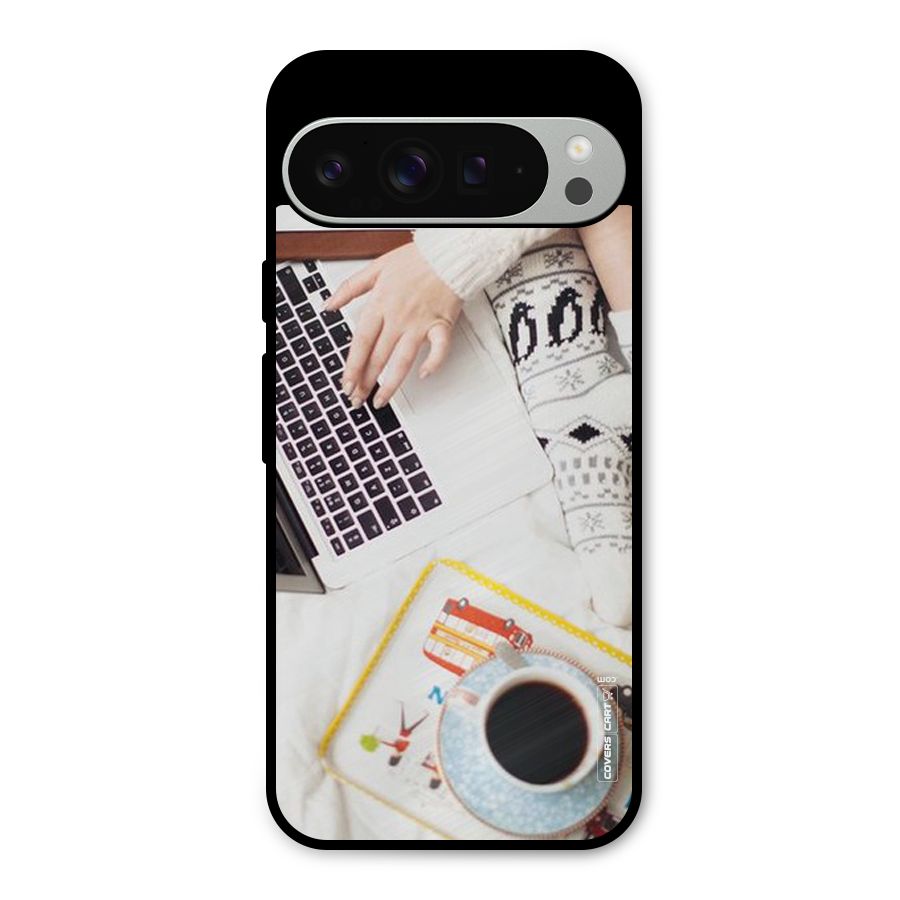 Winter Relaxation Metal Back Case for Google Pixel 9 Pro XL