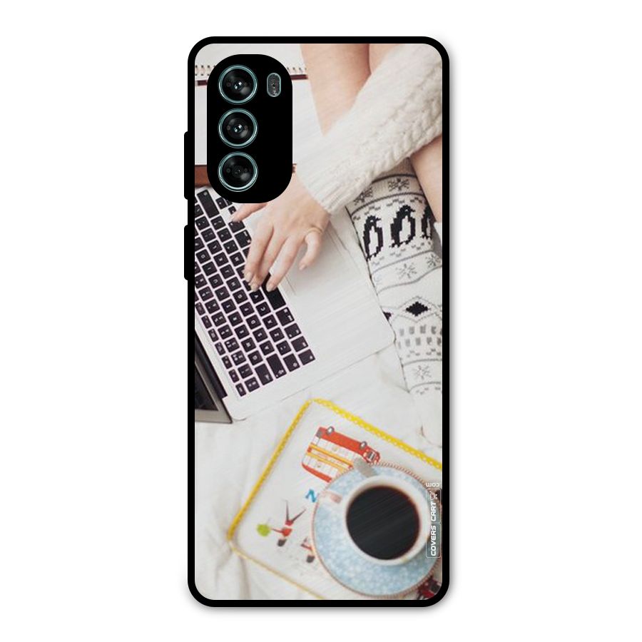 Winter Relaxation Metal Back Case for Moto G62