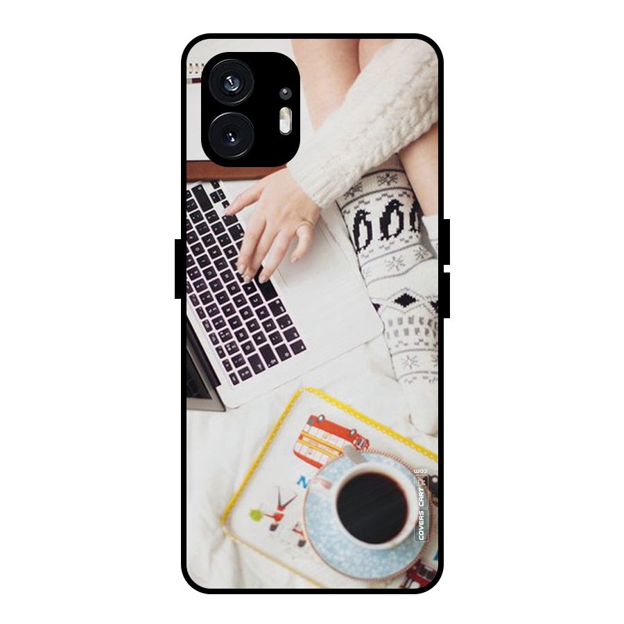 Winter Relaxation Metal Back Case for Nothing Phone 2