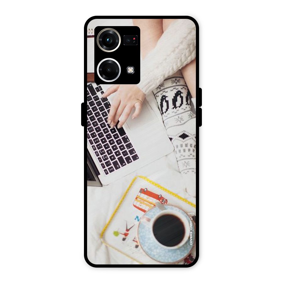 Winter Relaxation Metal Back Case for Oppo F21s Pro 4G