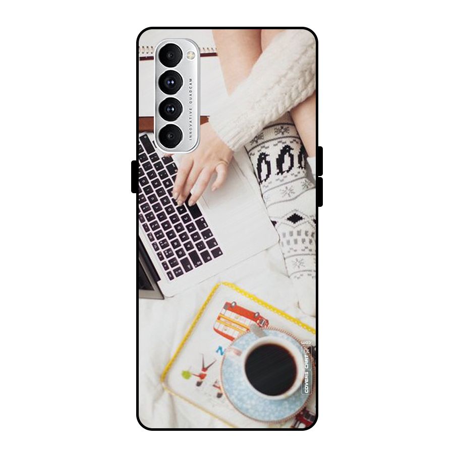 Winter Relaxation Metal Back Case for Oppo Reno4 Pro