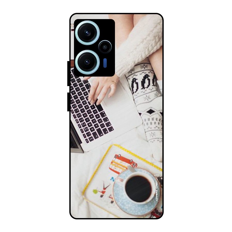 Winter Relaxation Metal Back Case for Poco F5