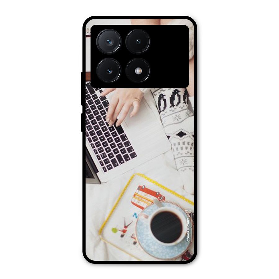 Winter Relaxation Metal Back Case for Poco X6 Pro