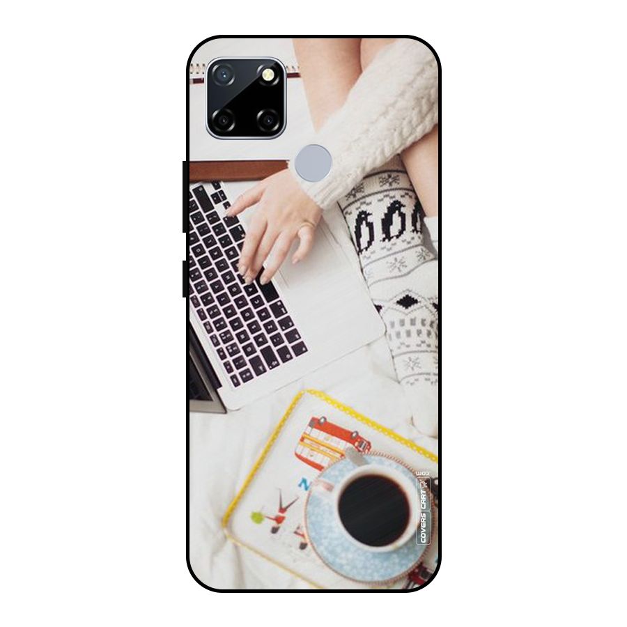 Winter Relaxation Metal Back Case for Realme Narzo 20
