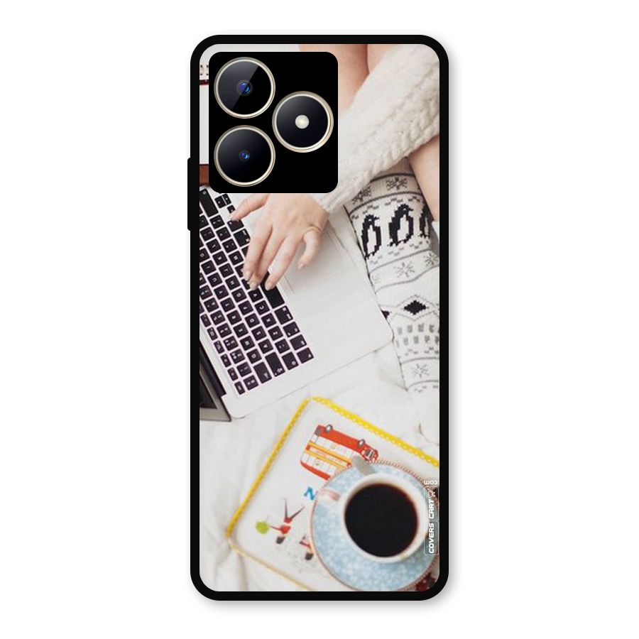 Winter Relaxation Metal Back Case for Realme Narzo N53