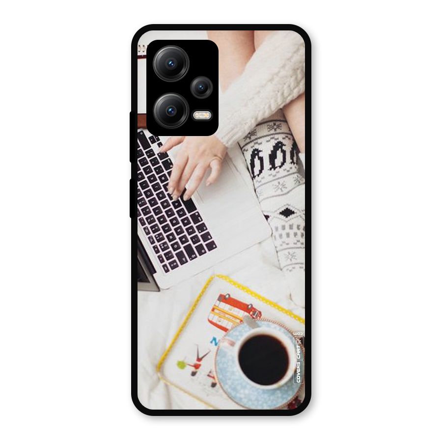 Winter Relaxation Metal Back Case for Redmi Note 12 5G