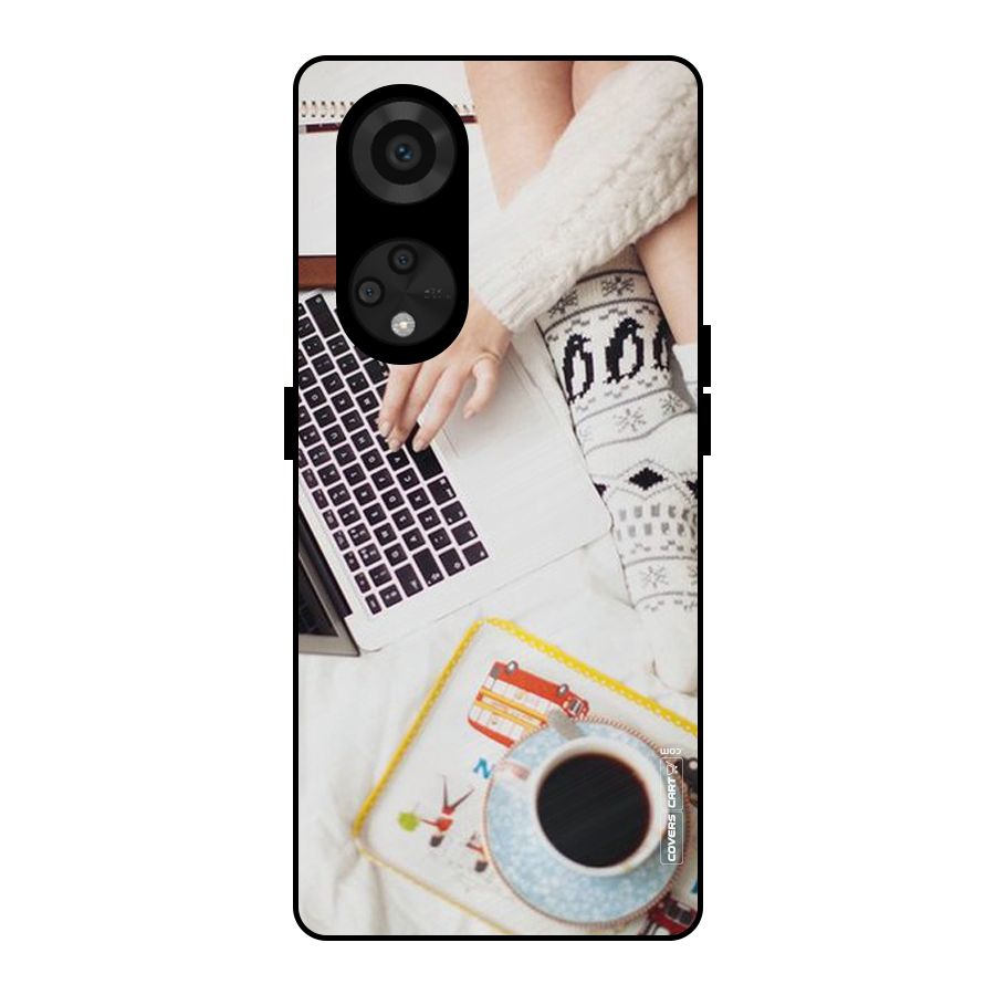 Winter Relaxation Metal Back Case for Reno8 T 5G