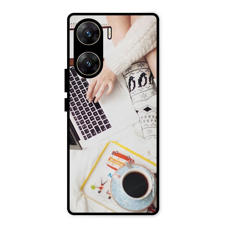 Winter Relaxation Metal Back Case for Vivo V29e