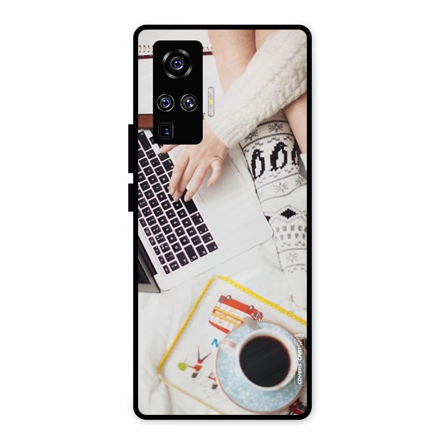 Winter Relaxation Metal Back Case for Vivo X50 Pro