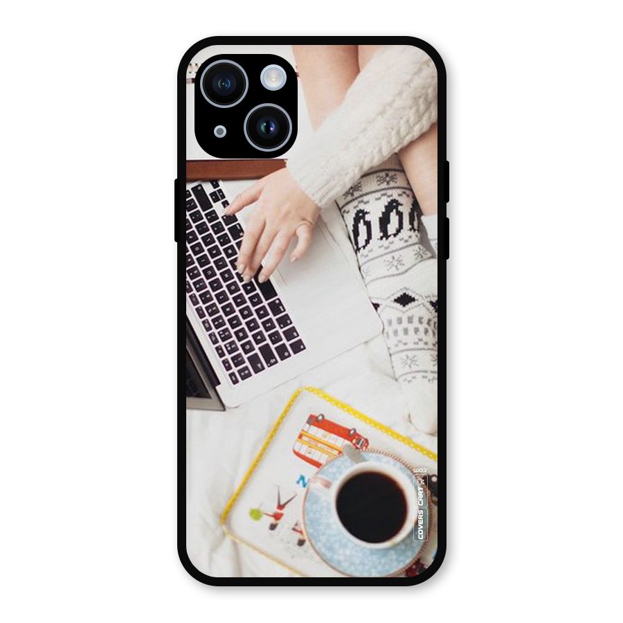Winter Relaxation Metal Back Case for iPhone 14