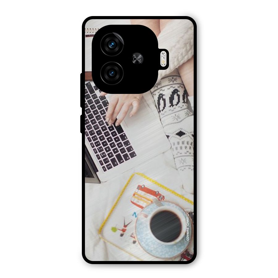 Winter Relaxation Metal Back Case for iQOO Z9 Turbo