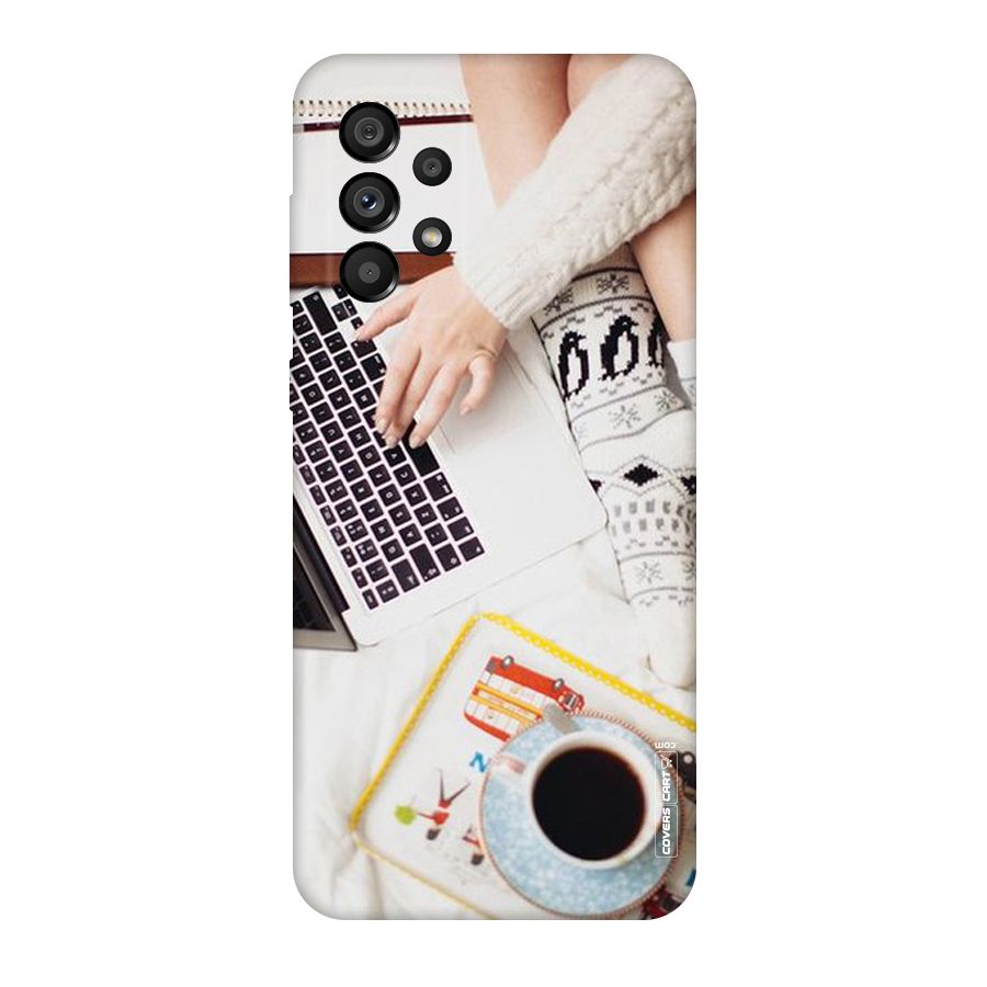 Winter Relaxation Original Polycarbonate Back Case for Galaxy A73 5G