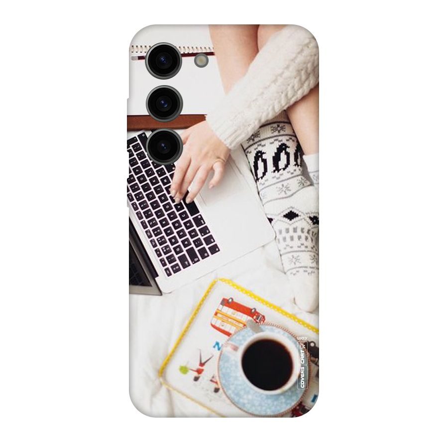 Winter Relaxation Original Polycarbonate Back Case for Galaxy S23