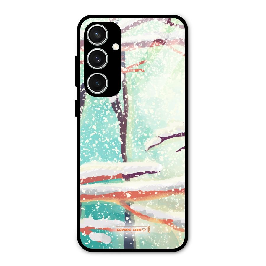 Winter Season Glass Back Case for Galaxy S23 FE