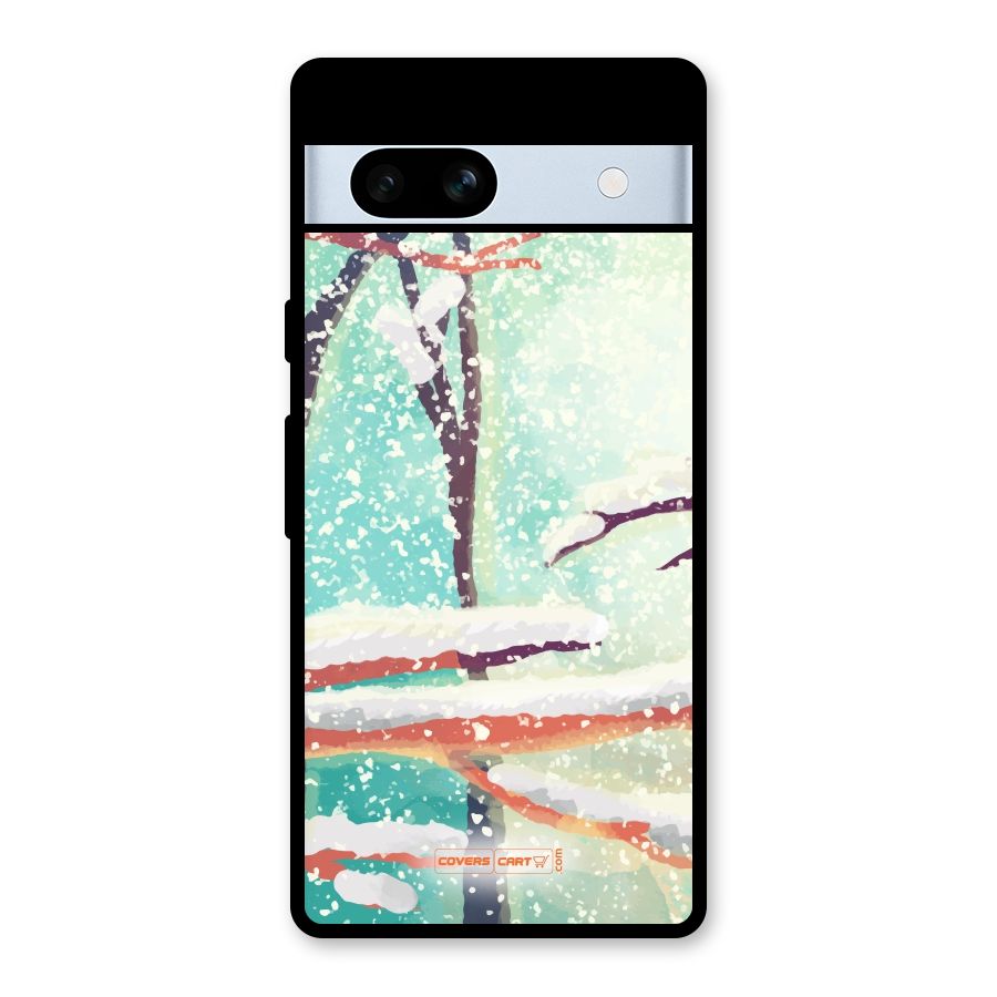 Winter Season Glass Back Case for Google Pixel 7a