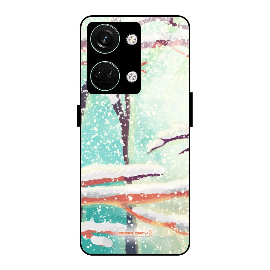 Winter Season Glass Back Case for Oneplus Nord 3
