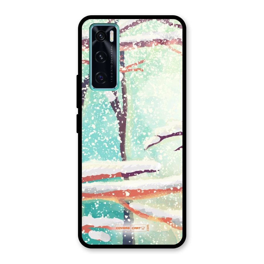 Winter Season Glass Back Case for Vivo V20 SE