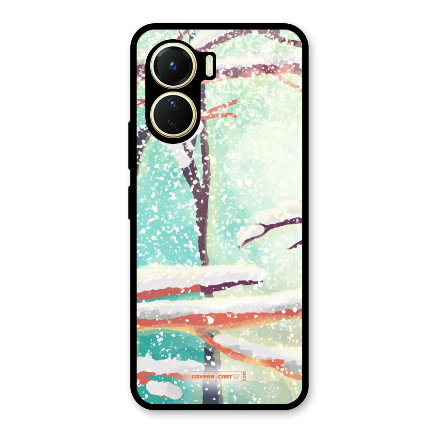 Winter Season Glass Back Case for Vivo Y16