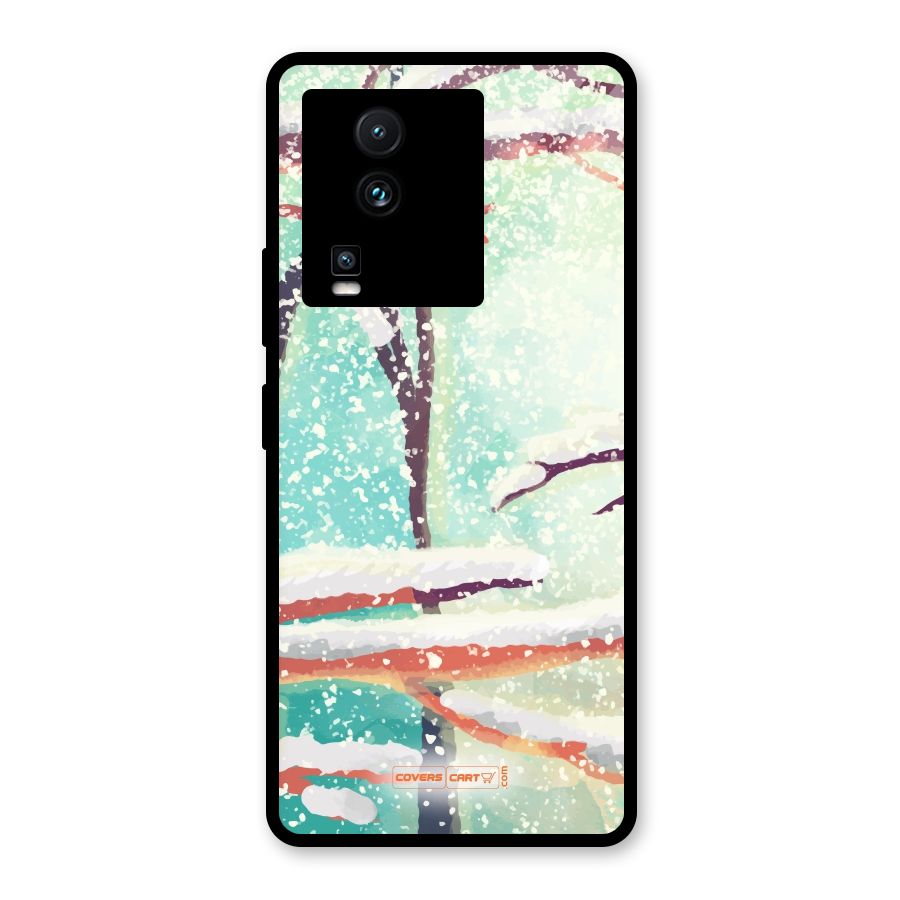 Winter Season Glass Back Case for Vivo iQOO Neo 7 Pro