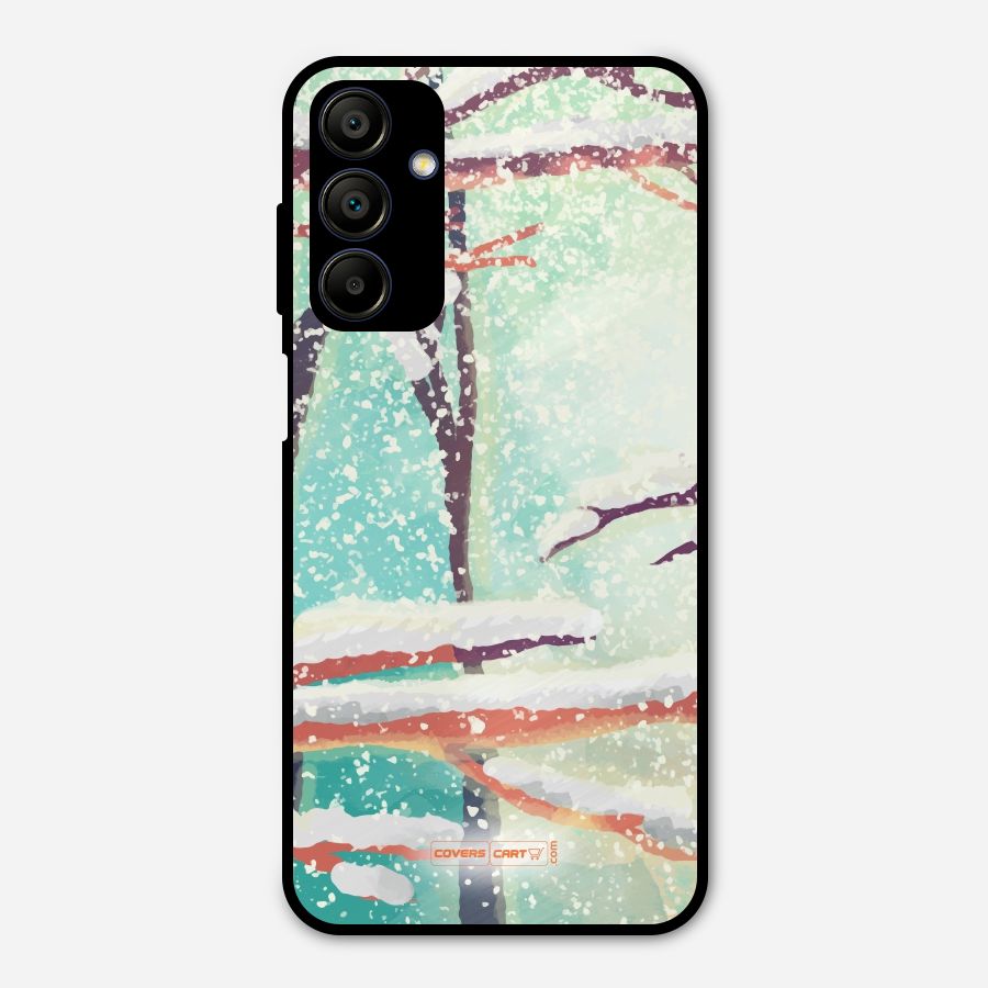 Winter Season Metal Back Case for Galaxy A15 5G