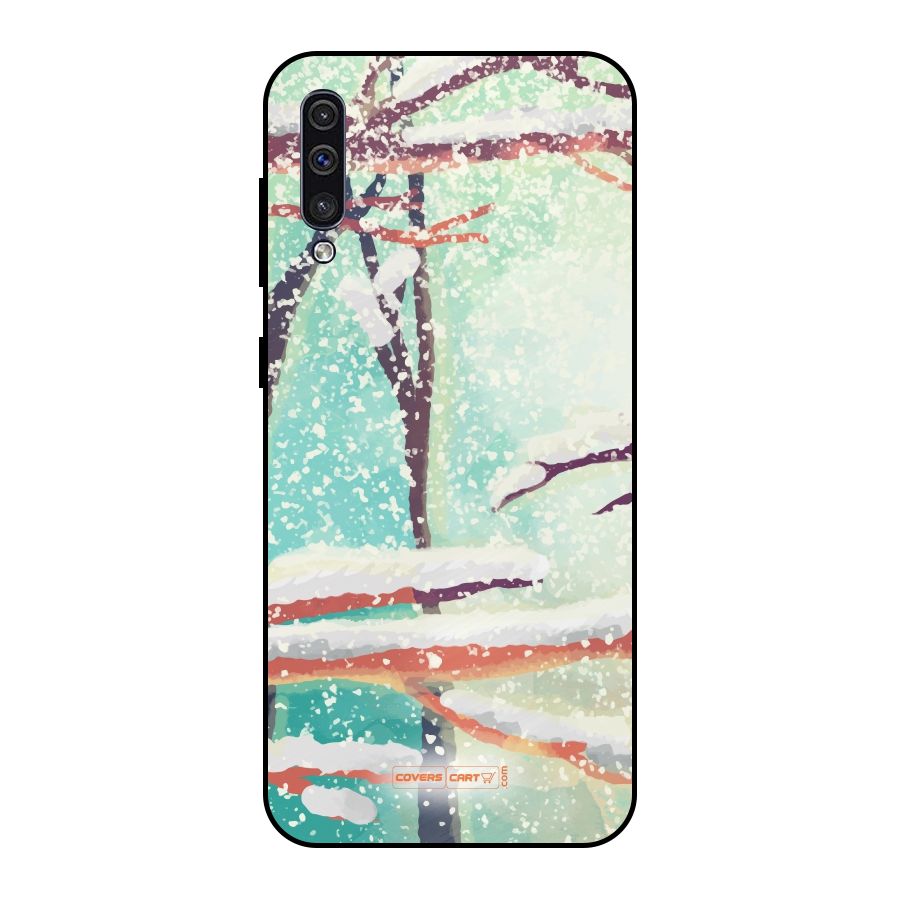 Winter Season Metal Back Case for Galaxy A30s