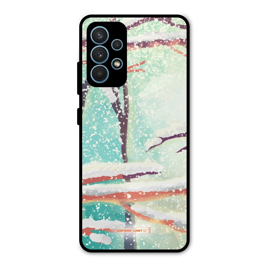 Winter Season Metal Back Case for Galaxy A32