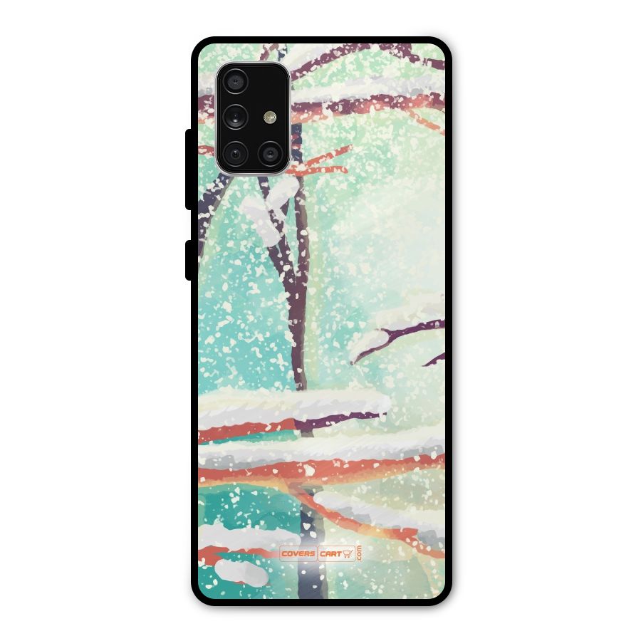 Winter Season Metal Back Case for Galaxy A71