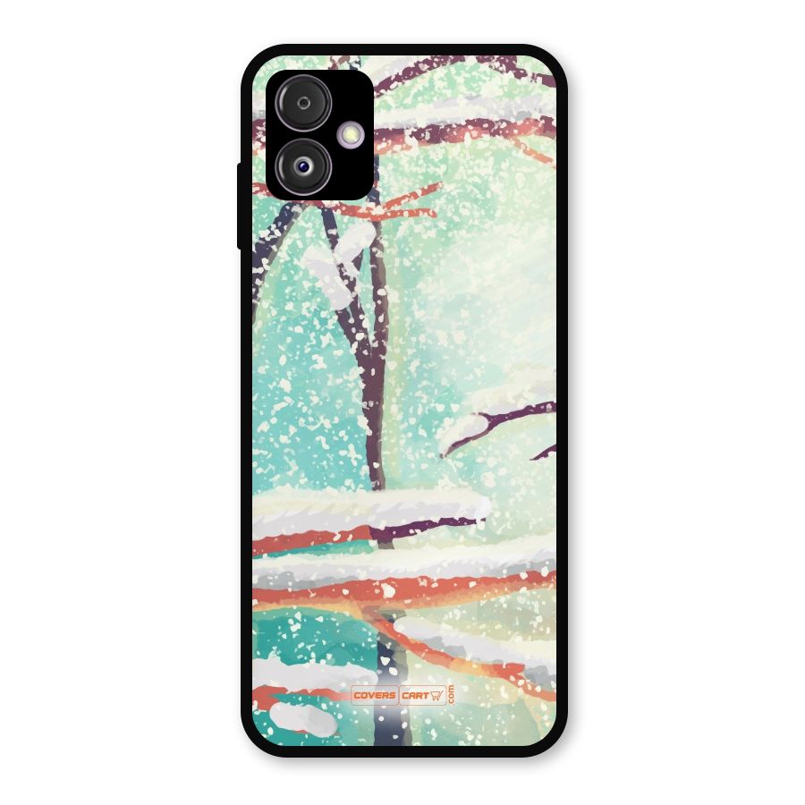 Winter Season Metal Back Case for Galaxy F14