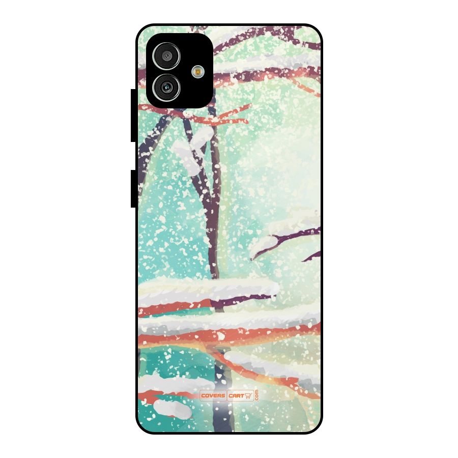 Winter Season Metal Back Case for Galaxy M13 5G