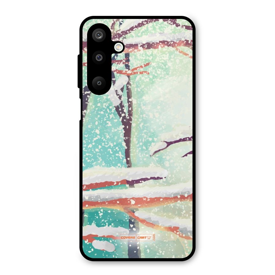 Winter Season Metal Back Case for Galaxy M16