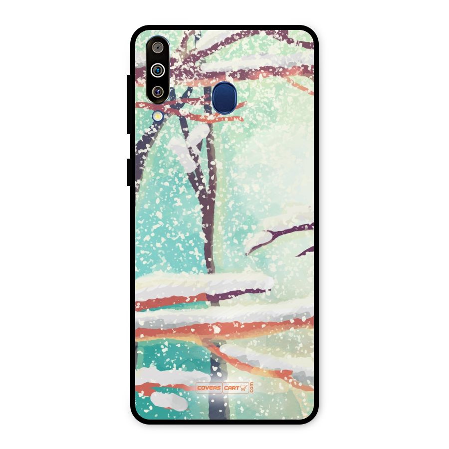Winter Season Metal Back Case for Galaxy M30