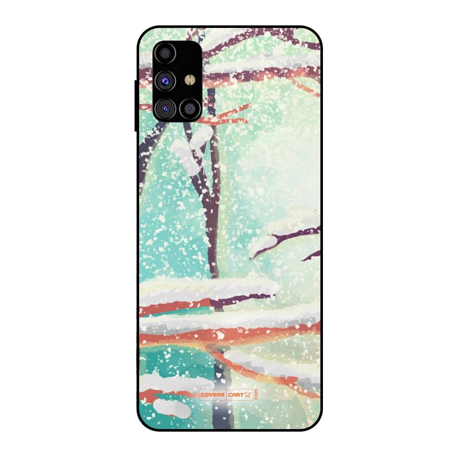 Winter Season Metal Back Case for Galaxy M31s