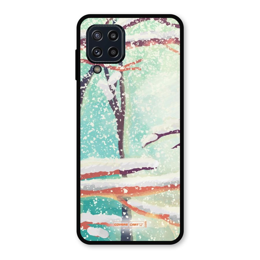 Winter Season Metal Back Case for Galaxy M32