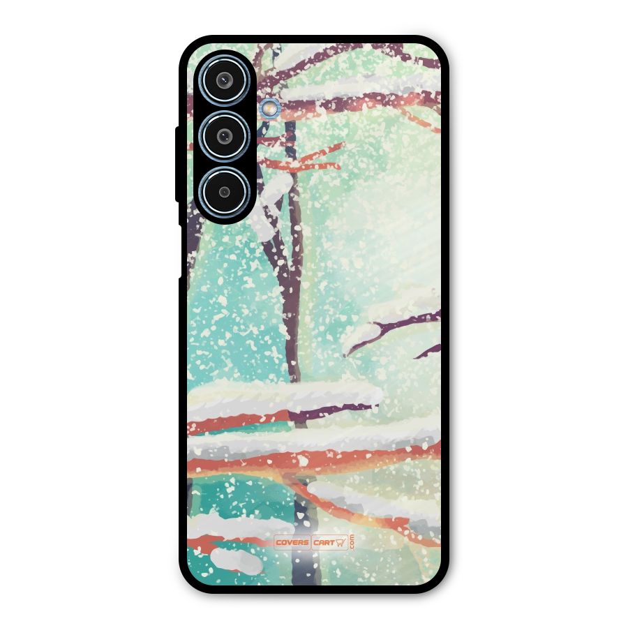 Winter Season Metal Back Case for Galaxy M35