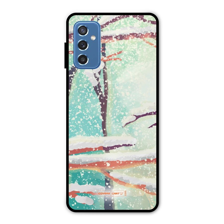 Winter Season Metal Back Case for Galaxy M52 5G
