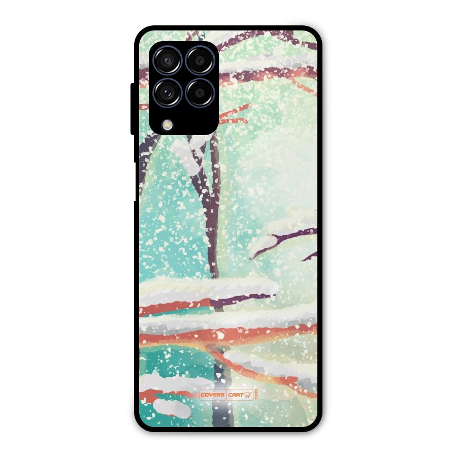 Winter Season Metal Back Case for Galaxy M53 5G