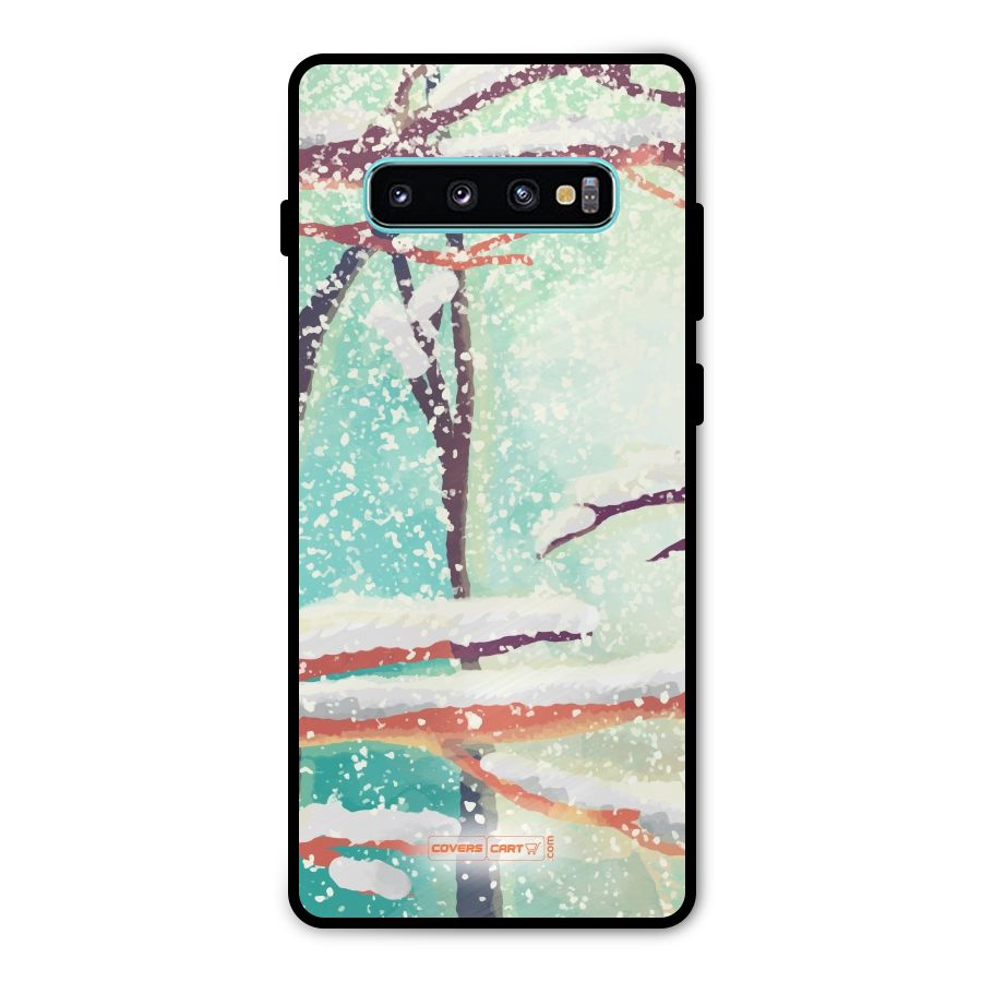 Winter Season Metal Back Case for Galaxy S10 Plus