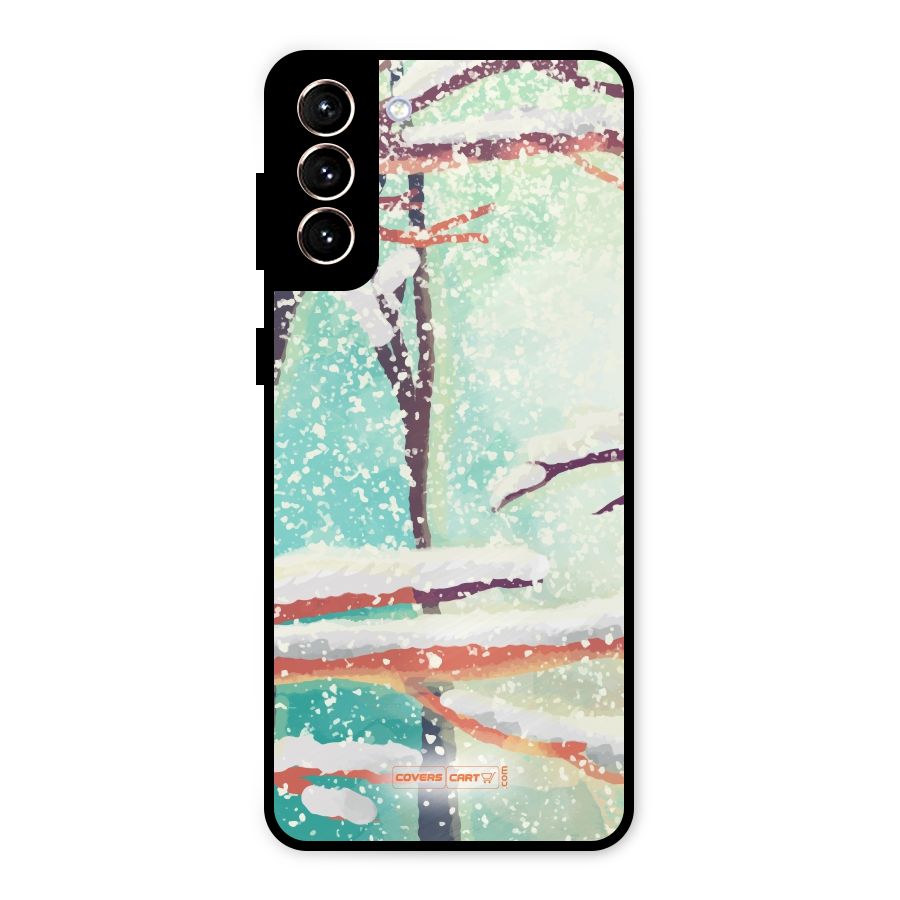 Winter Season Metal Back Case for Galaxy S21 Plus