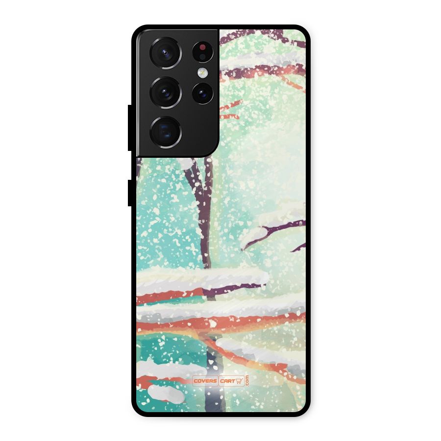 Winter Season Metal Back Case for Galaxy S21 Ultra 5G