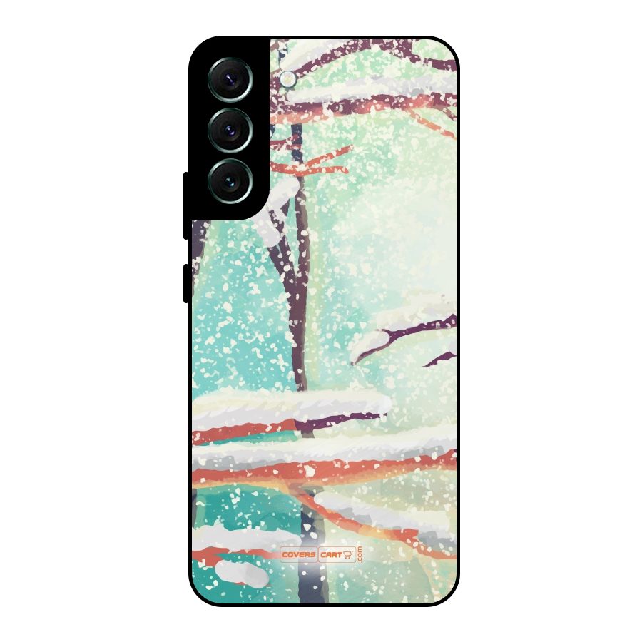 Winter Season Metal Back Case for Galaxy S22 Plus 5G