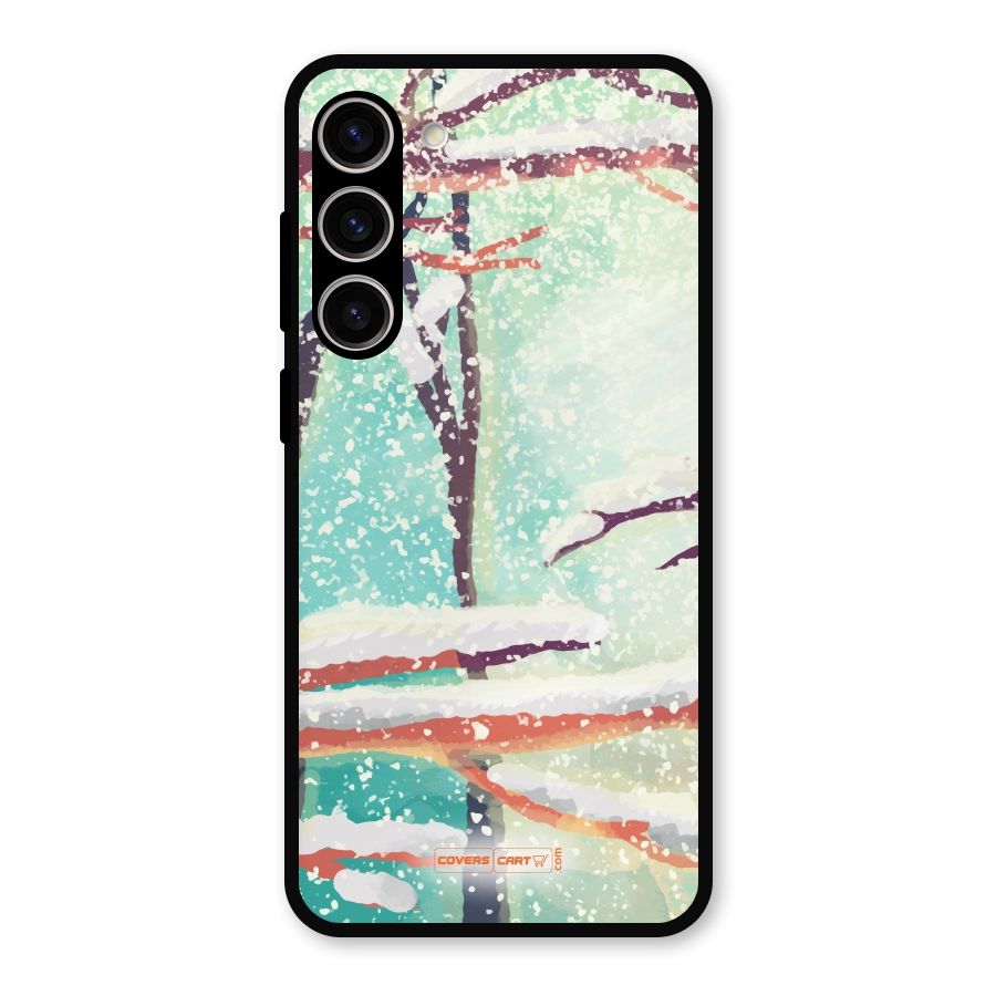 Winter Season Metal Back Case for Galaxy S23 Plus