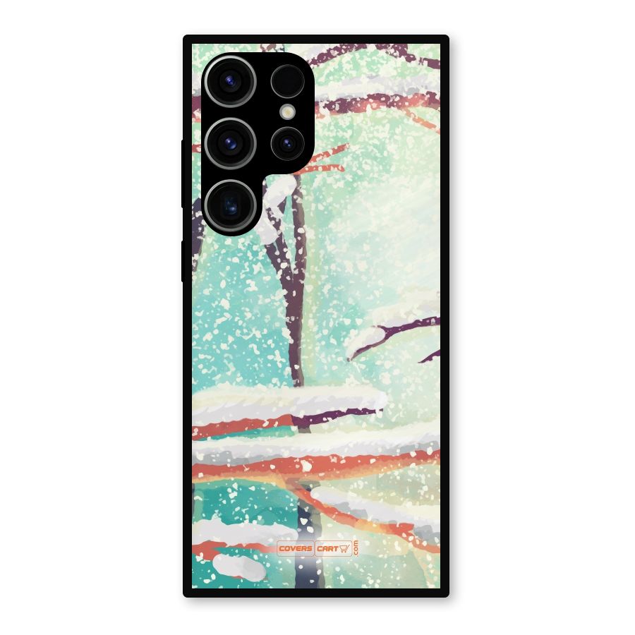 Winter Season Metal Back Case for Galaxy S23 Ultra